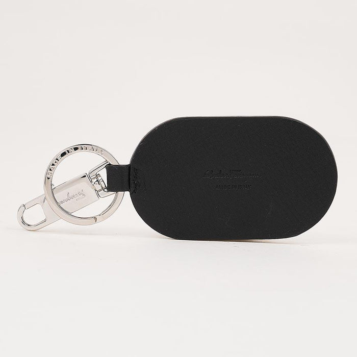 Ferragamo Men's Gancini Metal Logo Keychain 66 1107 NERO 0757996