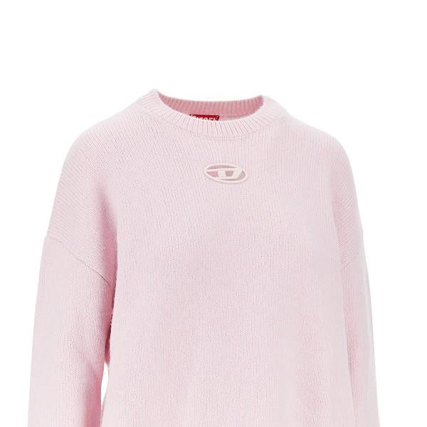 DIESEL Black Wool Blend Crewneck Knit Sweater for Women