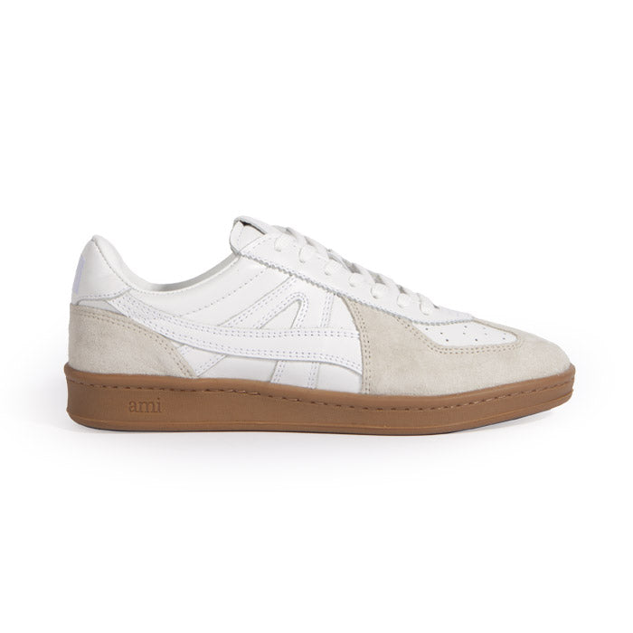 AMI Tennis Low-Top Sneakers Unisex White Canvas