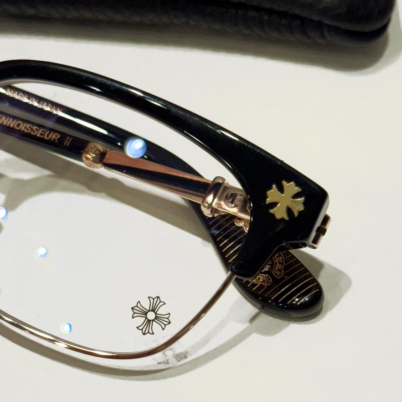 Chrome Hearts Black Gold Plate Bonennoisure 1 Eyeglasses