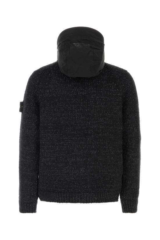 STONE ISLAND Women’s Cotton Fleece Hoodie Sw L2S15 5100015 S0N18 V0029 BLACK DOM