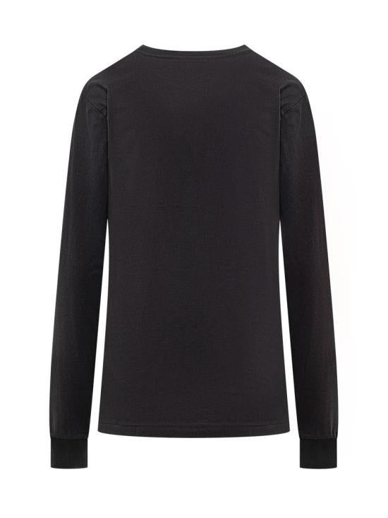 Marni Long Sleeve Sweatshirt Black Cotton Crewneck Top THJE0294 P1 USCS11