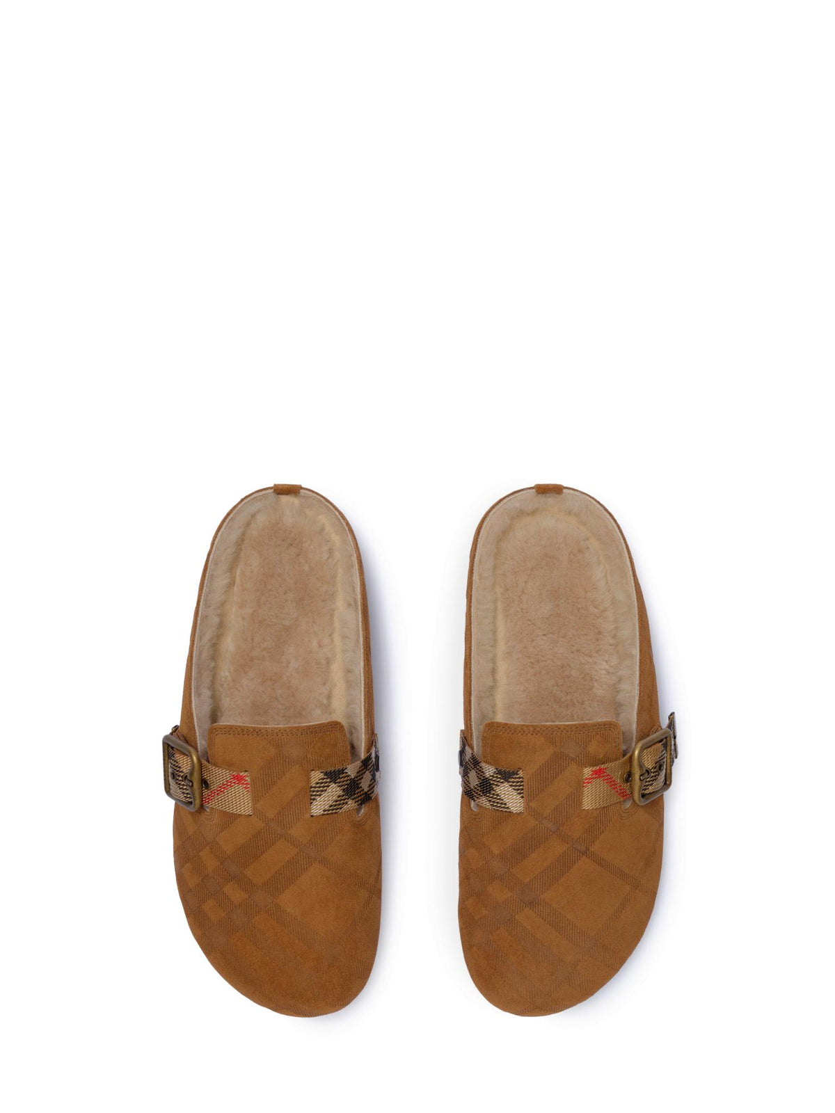 BURBERRY Leather Logo Slide Sandals Black Women Slippers