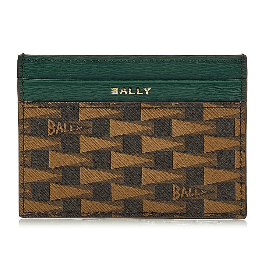 BALLY Logo Print Leather Card Holder for Men PNT C CARD CASE I8I4O