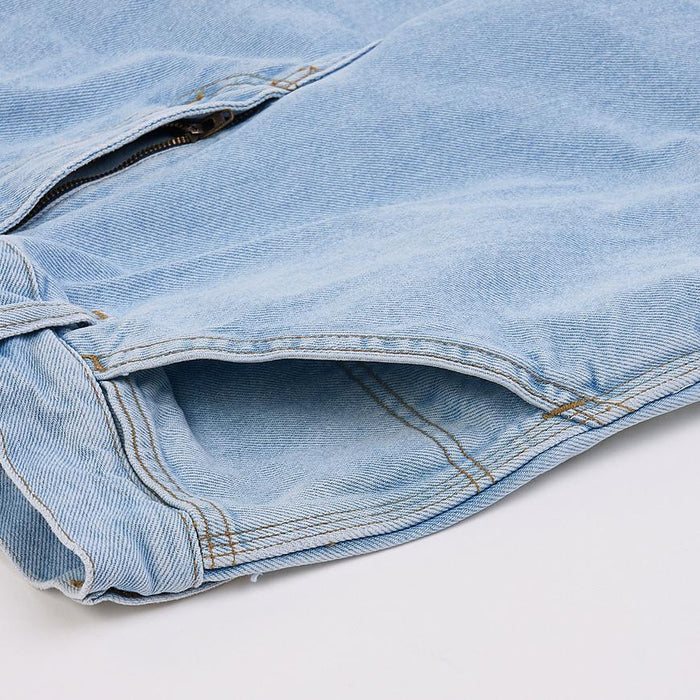 CARHARTT WIP Single Knee Denim Shorts Men Blue