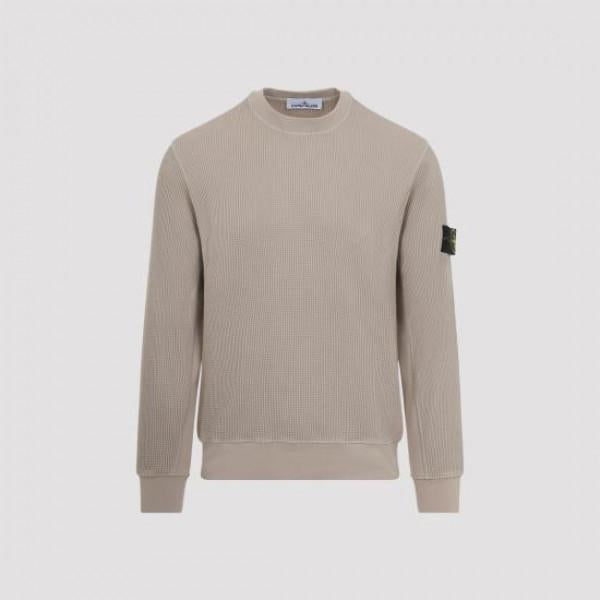 STONE ISLAND Cotton Waffle Fleece Regular Fit Sweatshirt