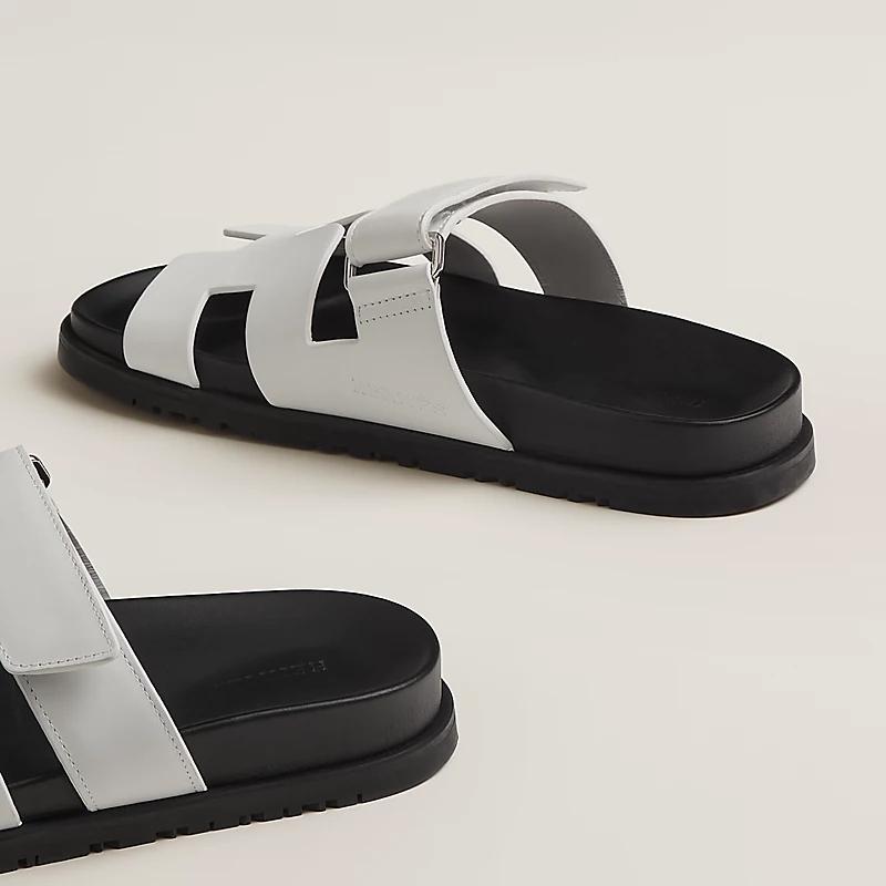 HERMES Chypre Sandals Classic White Women’s Sandals