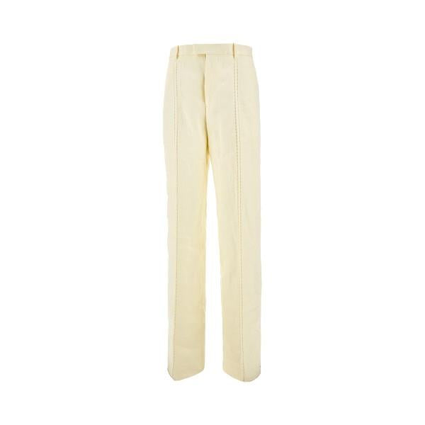 Bottega Veneta Beige Wool Classic Trousers