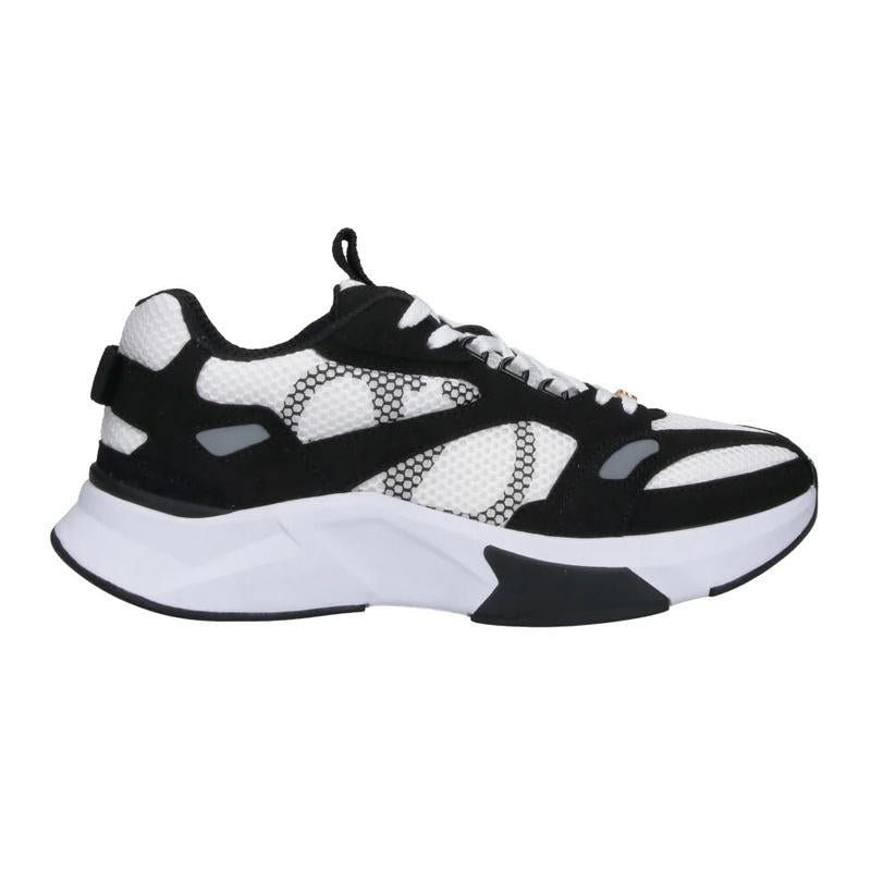VALENTINO Demi V Leather Low-Top Sneakers for Men, White/Gray