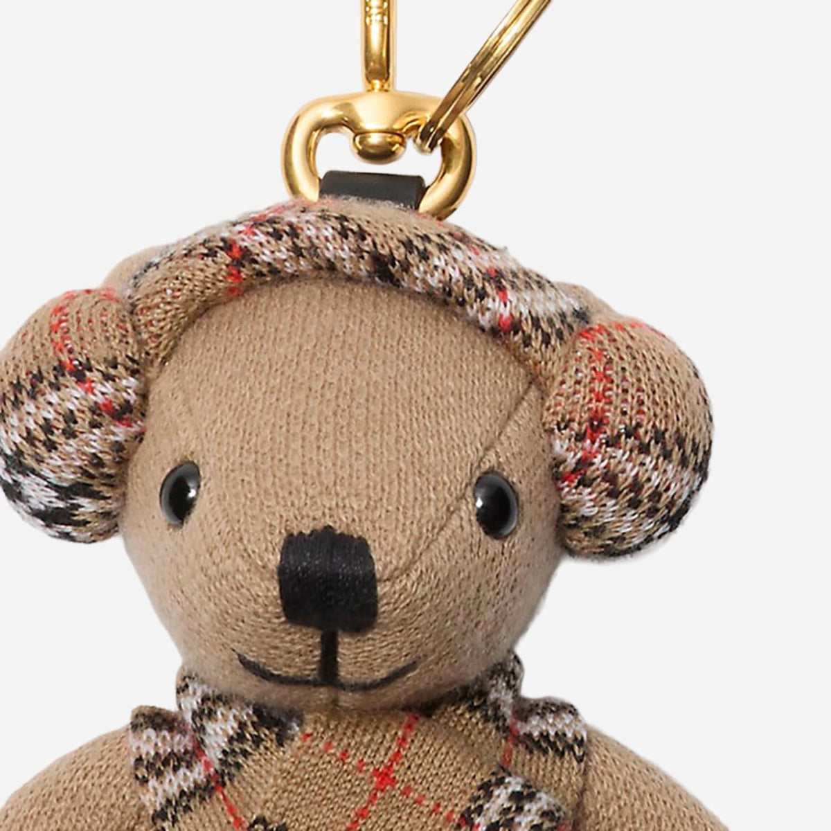 BURBERRY Sand Leather Keyring Accessory