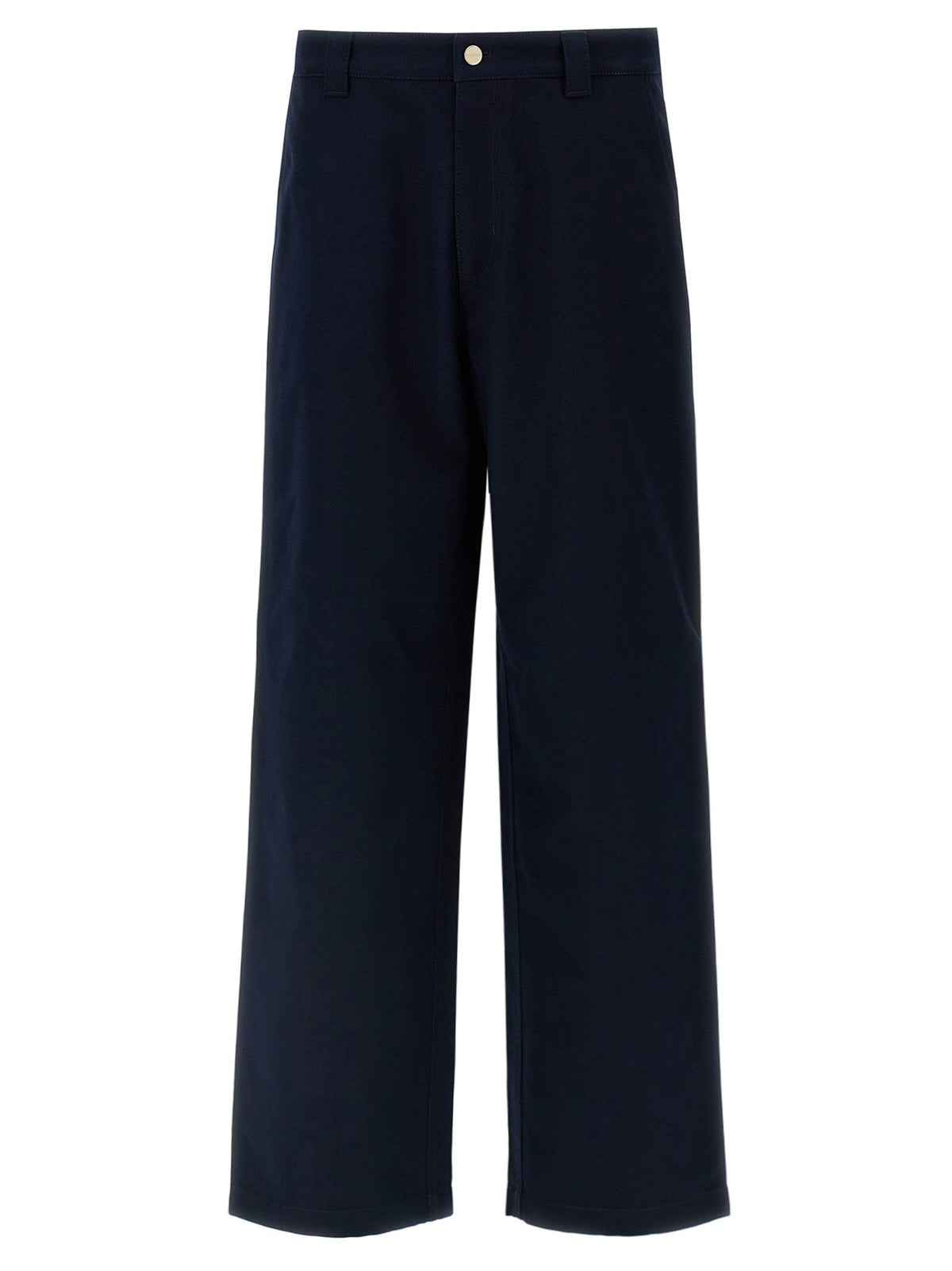 GUCCI Blue Cotton Cropped Trousers for Men