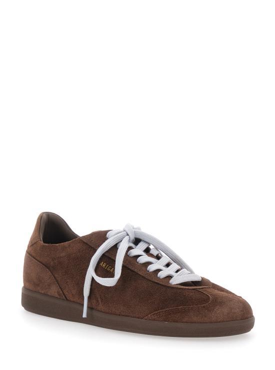 AXEL ARIGATO Brown Leather Sneakers with Dark Gum Sole