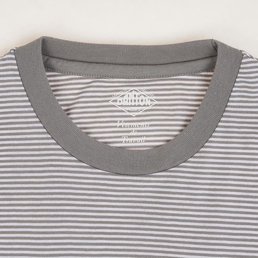DANTON Women’s Short Sleeve Inner T-Shirt C0195 CVT GREY X WHITE
