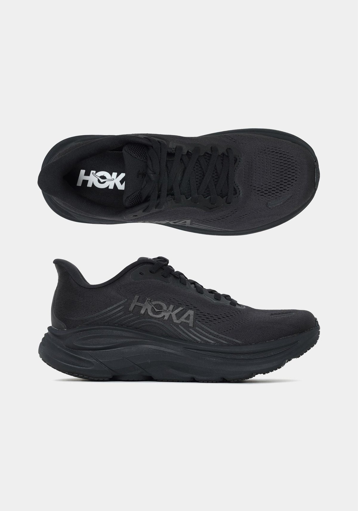 HOKA Black Clifton 11 Low-Top Sneakers for Men 1176572 BBLC