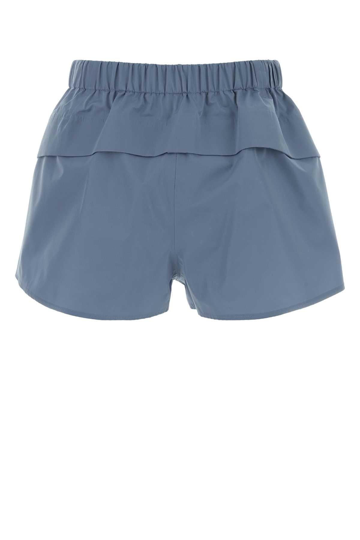 PRADA Black Cotton Blend High-Waisted Short Shorts