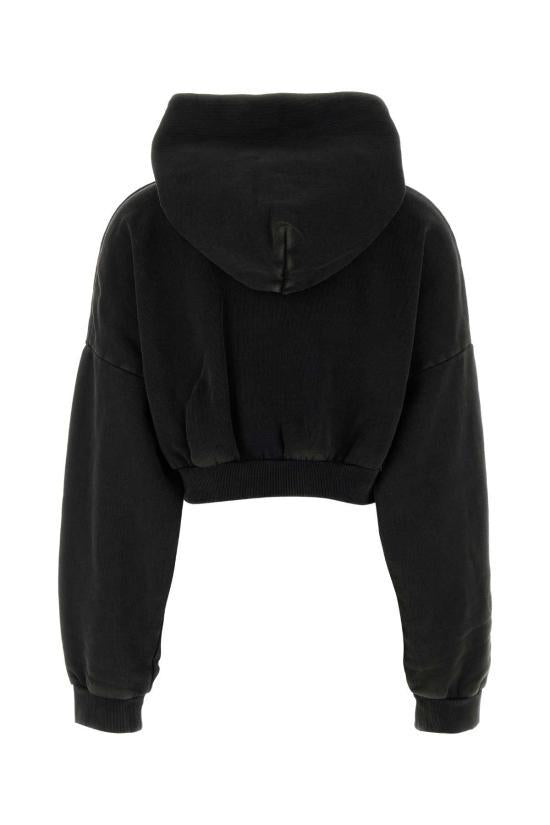 Entire Studios Washed Black Hoodie Sweatshirt ES2392WBWASHEDBLACK