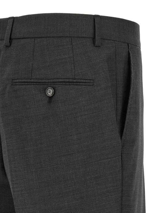 HUGO BOSS Gray Wool Blend Two-Piece Suit Set for Men