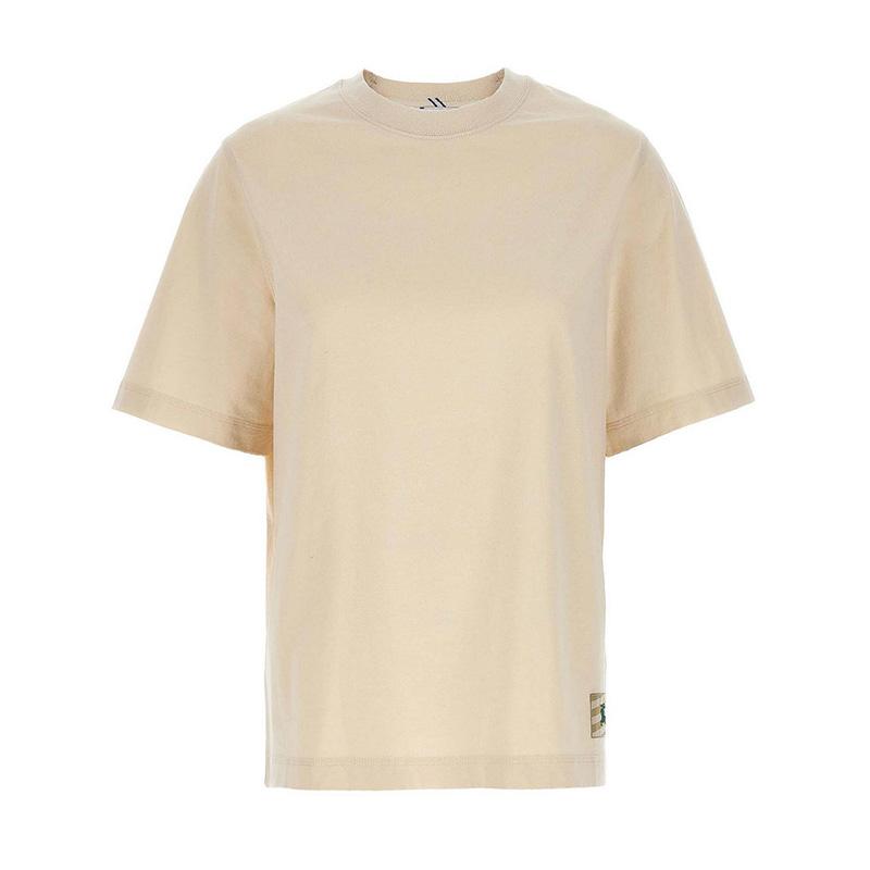BURBERRY Logo Patch Short Sleeve T-Shirt for Women