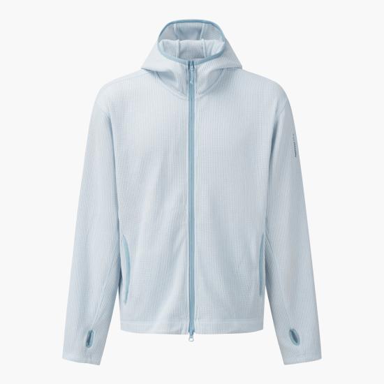 SALOMON Mesa Dry Hooded Zip-Up Jacket Men WBU DOM S261001 HFJ26 WBU