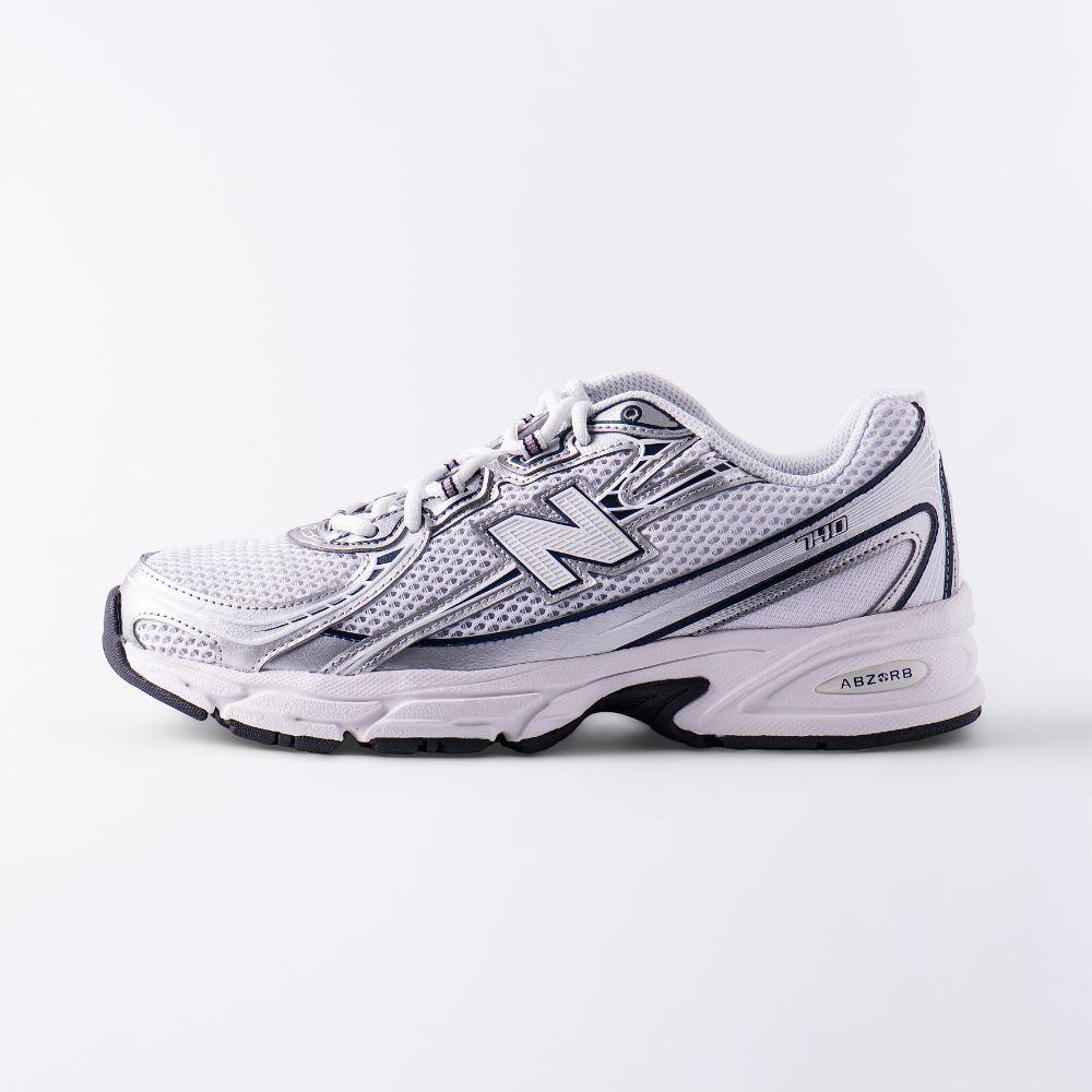 New Balance Navy White 740v2 Low-Top Sneakers for Men