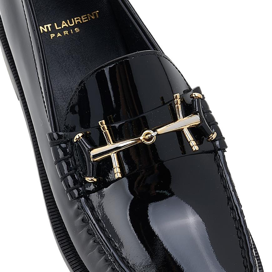 Saint Laurent Women’s Patent Leather Loafers 743774 AAB3B 1000 1