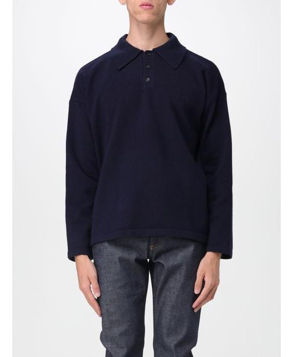 A.P.C. Manuel Wool Knit Polo Shirt for Men H23454 IAK