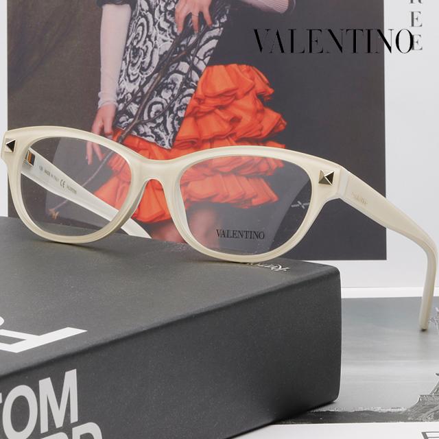 VALENTINO Ivory Acetate Horn-Rim Eyeglasses Unisex V2660 103