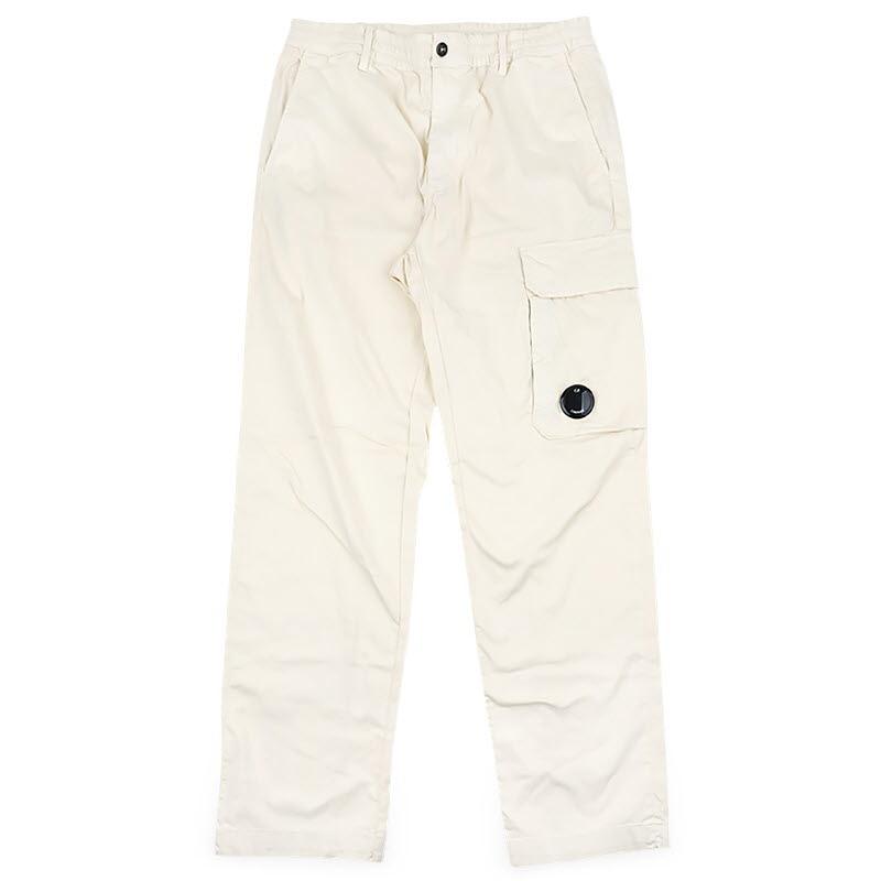 CP Company Men’s Stretch Classic Pants Beige with Lens Pock CMPA135A 005694G 114