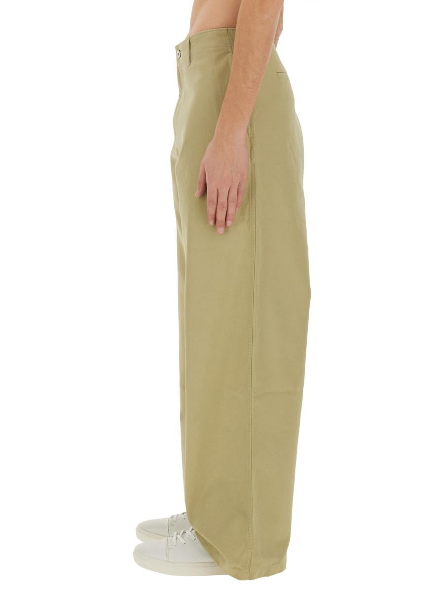 BURBERRY Beige Wool Tailored Suit Pants for Men