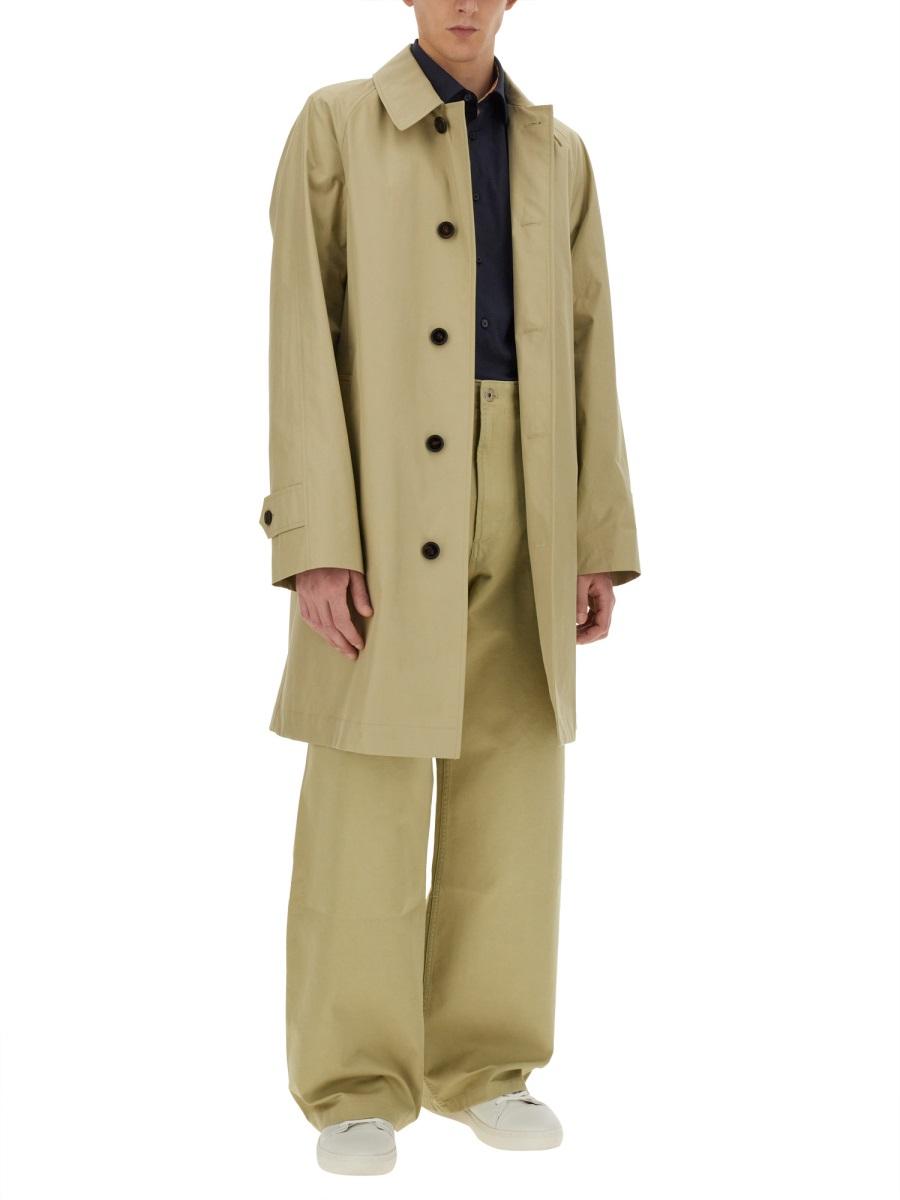 BURBERRY Beige Cotton Trench Coat for Men