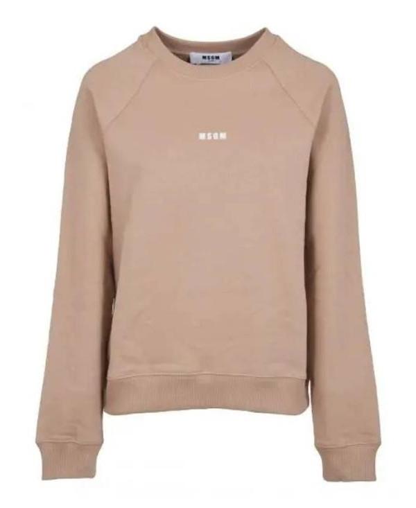 MSGM Micro Logo Crewneck Sweatshirt for Women 3641MDM503 247000 23