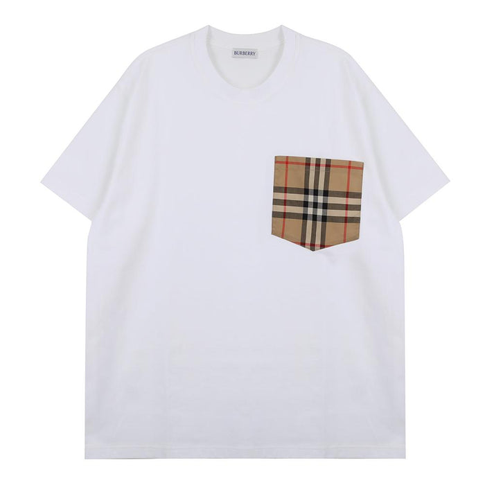 BURBERRY Checkered Pocket Cotton T-Shirt 8103971