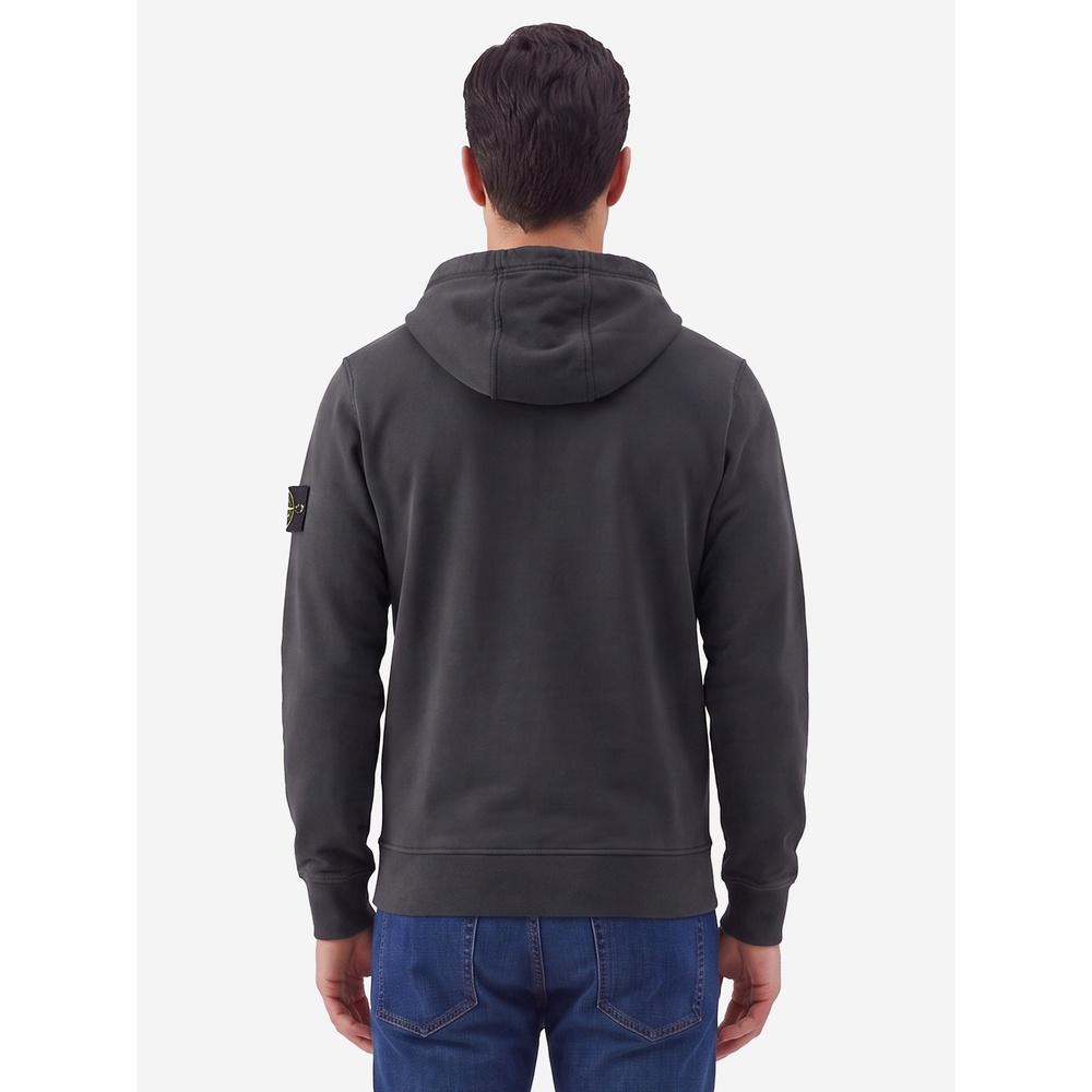 STONE ISLAND Organic Cotton Fleece Men’s Hoodie Pullover Navy