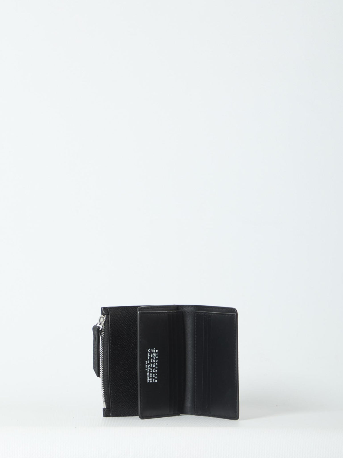Maison Margiela Black Leather Card Holder Wallet