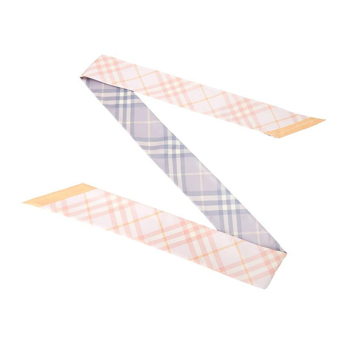 BURBERRY Check Silk Skinny Scarf 8110364