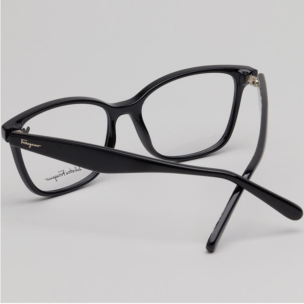 Ferragamo Square Acetate Eyeglass Frames Unisex SF2918 001