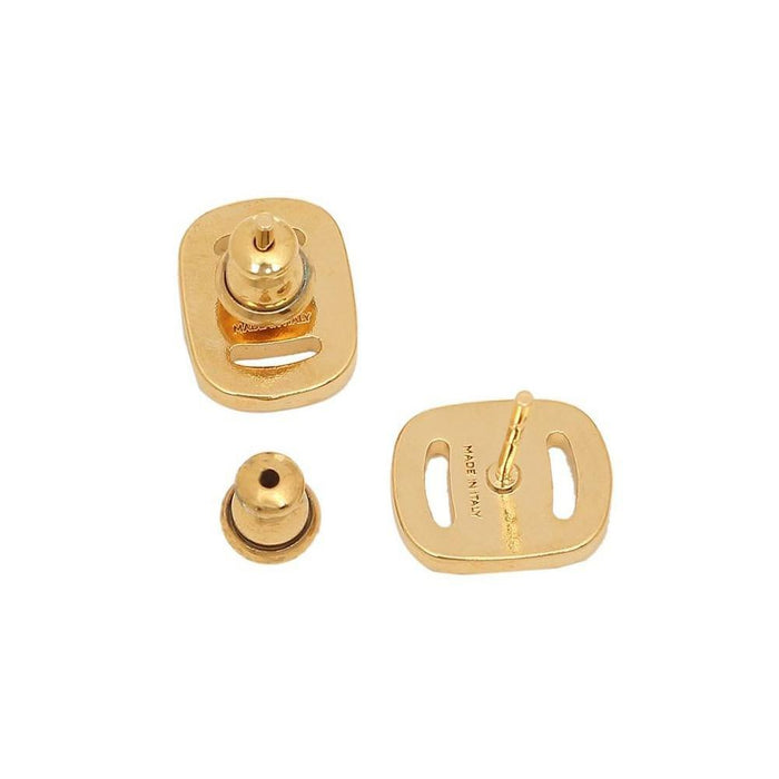 Ferragamo Logo Crystal Small Earrings Gold 76 0224 0717135