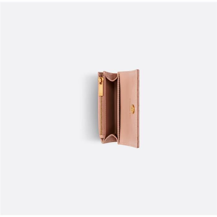 DIOR Caro Glycine Leather Compact Wallet S5132UWHC