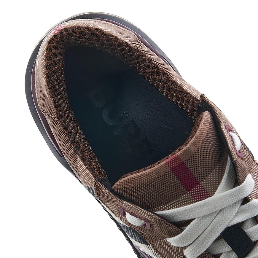 BURBERRY Men’s Check Cotton Low-Top Sneakers 8052971 MF TNR RAMSEY M ST A8894