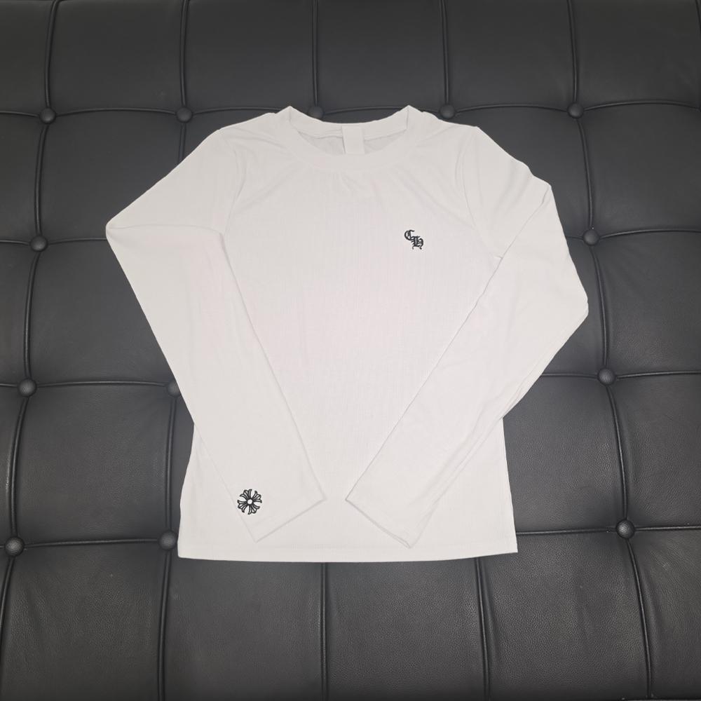 Chrome Hearts White Knit Long Sleeve T-Shirt Unisex