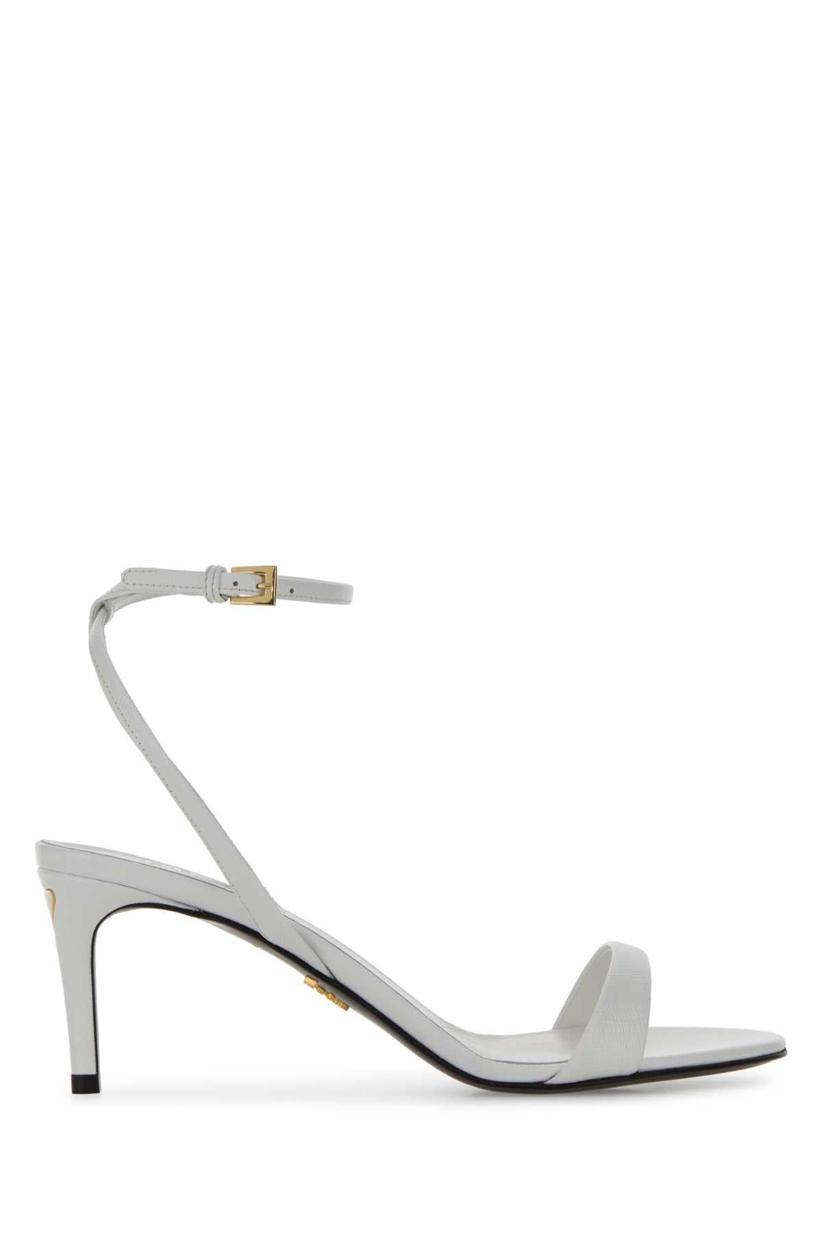 PRADA Black Leather Strappy Sandals
