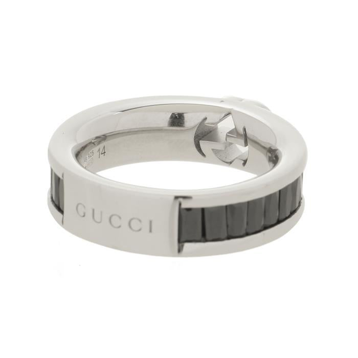 GUCCI Interlocking G Crystal Ring