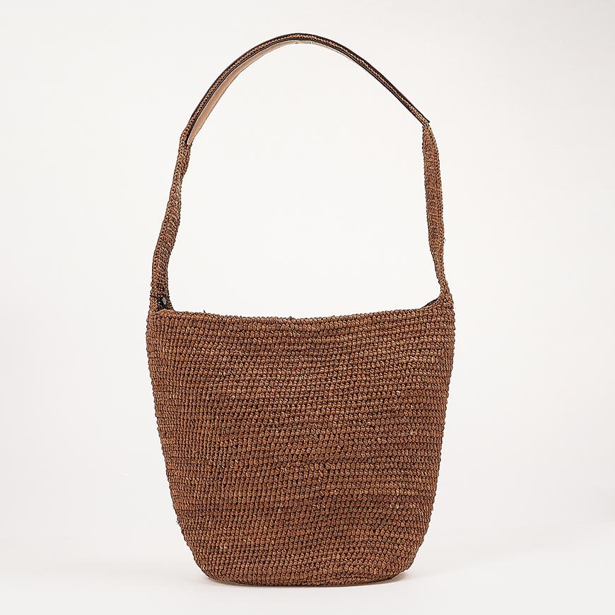 HELEN KAMINSKI Yara Cotton Shoulder Bag Nutshell Color Women