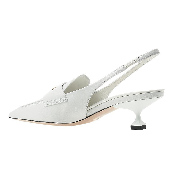 Miu Miu Black Leather Slingback Pumps