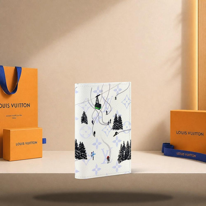 Louis Vuitton Ski White Passport Cover Wallet M27064