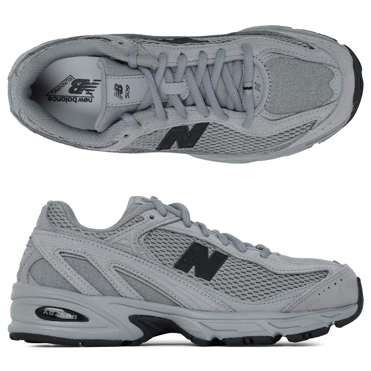 New Balance Slate Gray Black Low-Top Sneakers U509BD