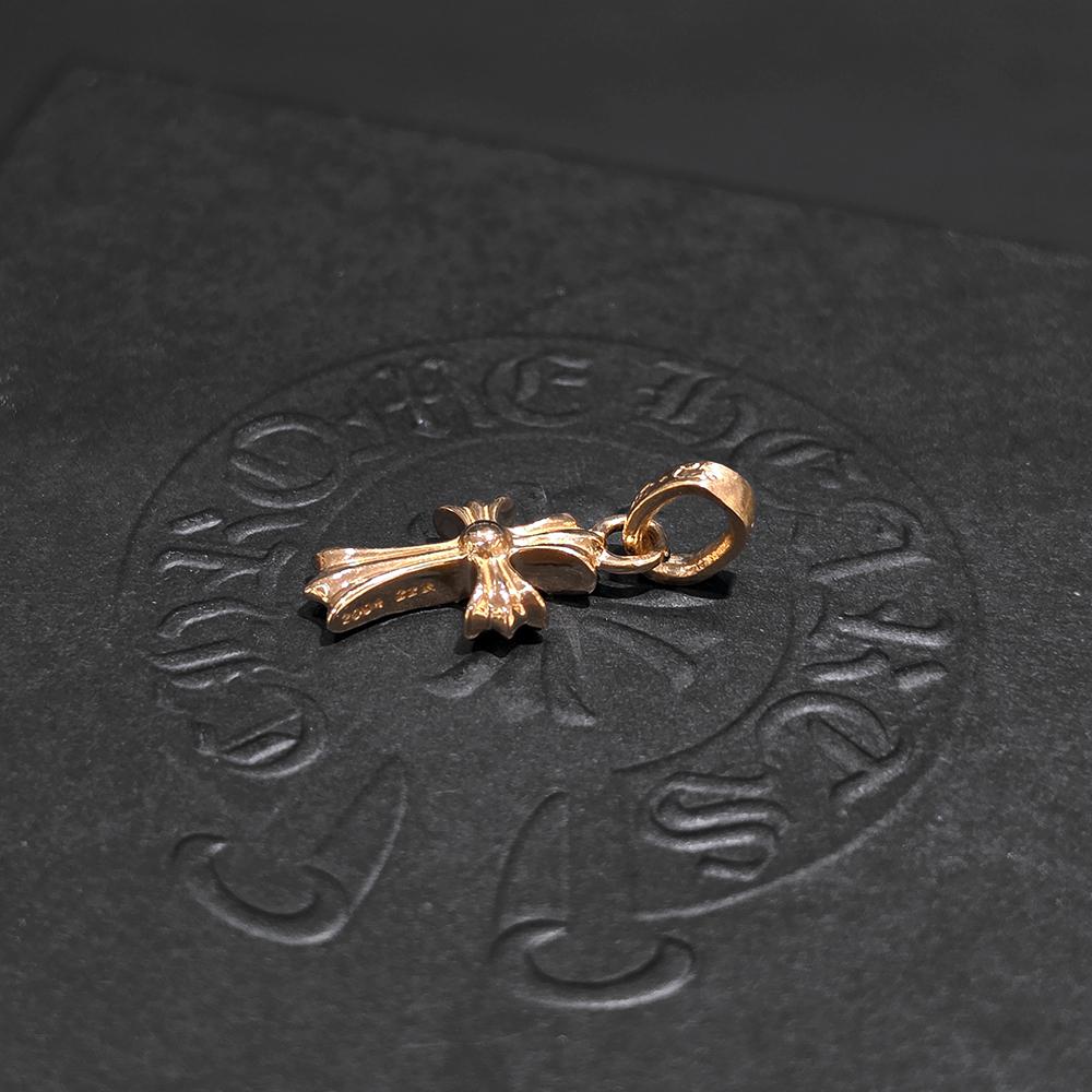 Chrome Hearts 22K Baby Fat Emerald Pendant Necklace Unisex