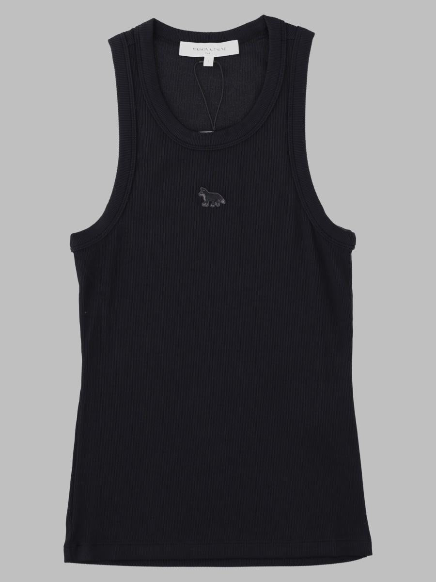 Maison Kitsune Cotton Tank Top Sleeveless Shirt White Women