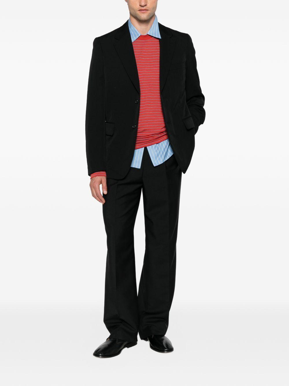 CELINE Black Wool Tailored Suit Pants