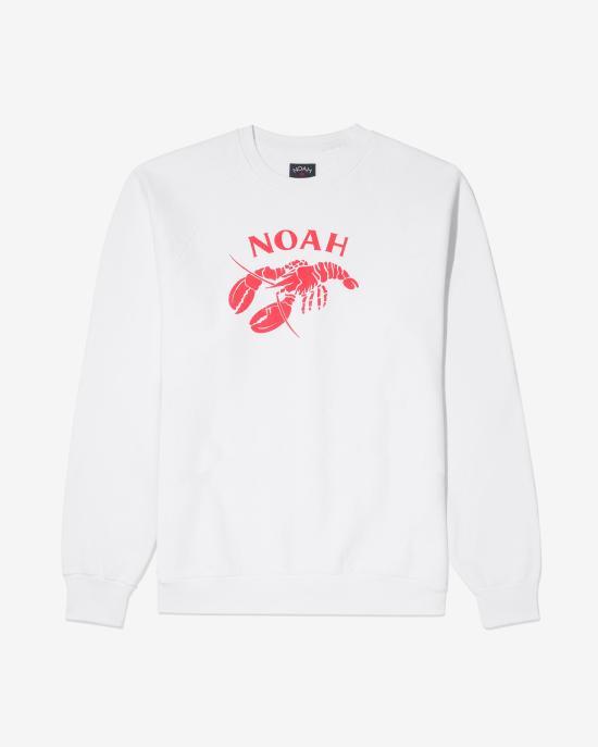 Noah White Long Sleeve Sweatshirt NOAU261 MRSW 044